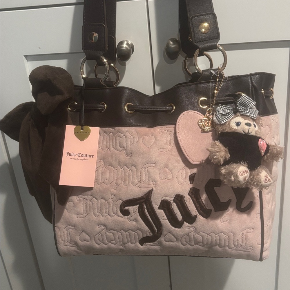 Juicy Couture day dreamer bag blush and chocolate